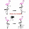 Pink flamingo - solar lamp - waterproof garden lightSolar lighting
