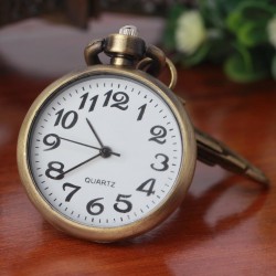 Vintage retro bronze relógio - chaveiro