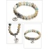 Pulseira com pedras naturais - handmade - unisex