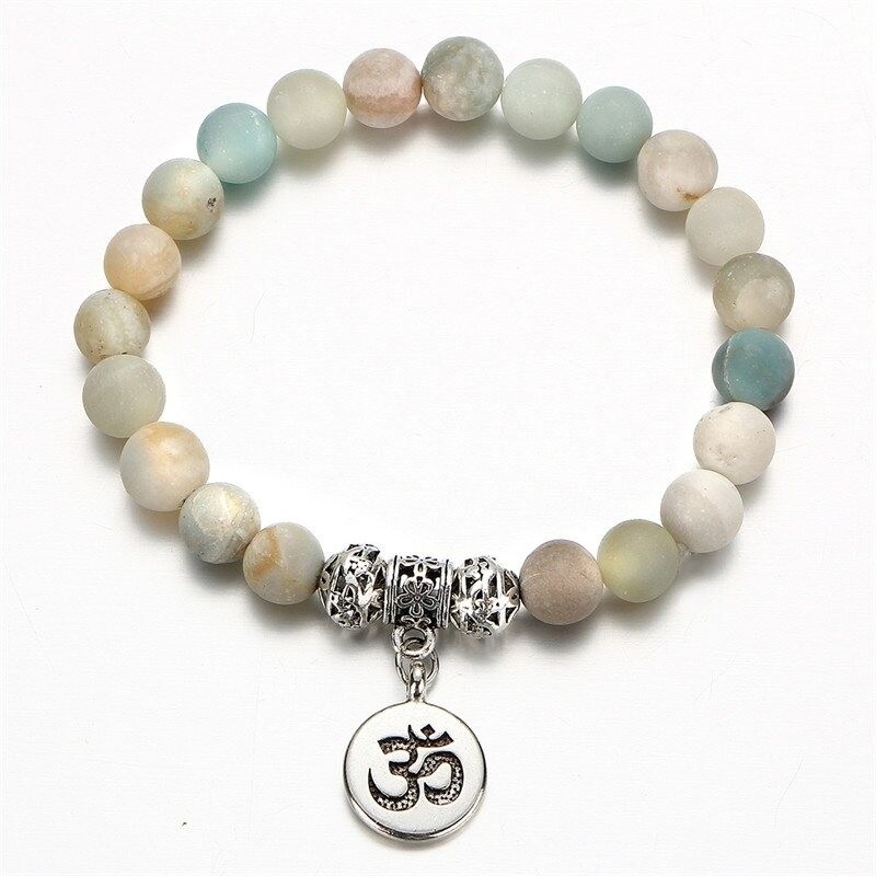 Pulseira com pedras naturais - handmade - unisex