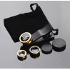 3 in 1 - fisheye - wide angle - macro - camera lens with clip for iPhone / SamsungLenses