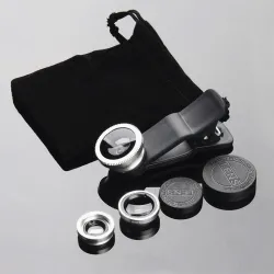 3 in 1 - fisheye - wide angle - macro - camera lens with clip for iPhone / SamsungLenses