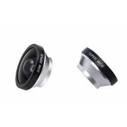 3 in 1 - fisheye - wide angle - macro - camera lens with clip for iPhone / SamsungLenses