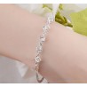 Pulseira elegante com cubos - prata 925