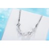 Pulseira elegante com cubos - prata 925
