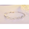Pulseira elegante com cubos - prata 925