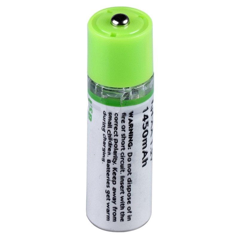 Bateria AA recarregável USB - AA - 1.2V - 1450mAh - carregamento rápido