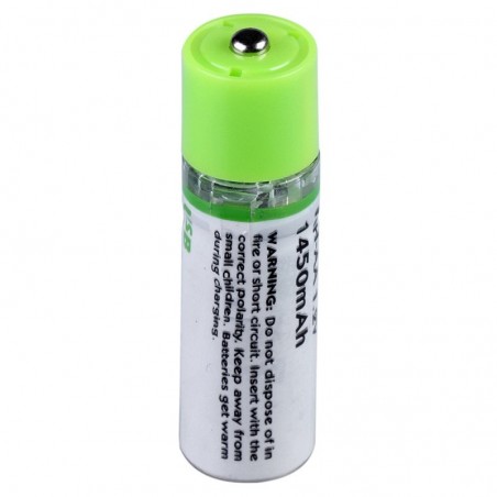 Bateria AA recarregável USB - AA - 1.2V - 1450mAh - carregamento rápido