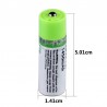 Bateria AA recarregável USB - AA - 1.2V - 1450mAh - carregamento rápido
