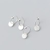925 Sterling Silver - brincos de salto minimalista - Jóias