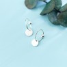 925 Sterling Silver - brincos de salto minimalista - Jóias