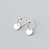 925 Sterling Silver - brincos de salto minimalista - Jóias