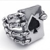 Claw holding poker cards - ring - metalRings