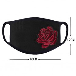 PM2.5 - anti-poeira e poluição - máscara protetora face / boca - lavável - rosas impressão