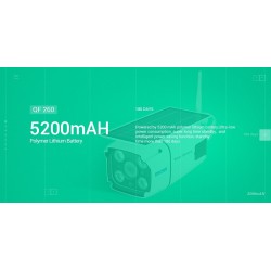 ESCAM QF260 - WiFi - wireless - IP67 - 1080P 2.0MP - solar powered - PIR - câmera de segurança