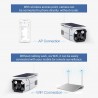 ESCAM QF260 - WiFi - wireless - IP67 - 1080P 2.0MP - solar powered - PIR - câmera de segurança