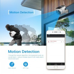ESCAM QF260 - WiFi - wireless - IP67 - 1080P 2.0MP - solar powered - PIR - câmera de segurança