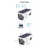 ESCAM QF260 - WiFi - wireless - IP67 - 1080P 2.0MP - solar powered - PIR - câmera de segurança
