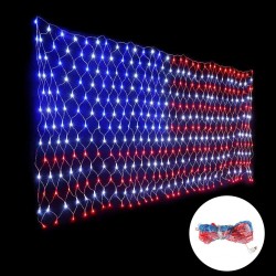 Bandeira Americana - Luzes de corda - Outdoor - Impermeável