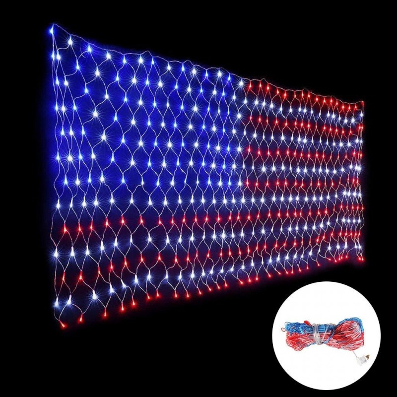 American Flag - String Lights - Outdoor - WaterproofLights & lighting