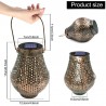 Iron lanterns with handle - solar - waterproof garden lightSolar lighting