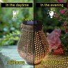 Iron lanterns with handle - solar - waterproof garden lightSolar lighting