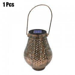 Iron lanterns with handle - solar - waterproof garden lightSolar lighting