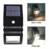 Luz solar LED Luz - Outdoor - Sensor de movimento - aço inoxidável - preto - branco