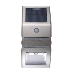 Luz solar LED Luz - Outdoor - Sensor de movimento - aço inoxidável - preto - branco
