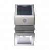 Luz solar LED Luz - Outdoor - Sensor de movimento - aço inoxidável - preto - branco