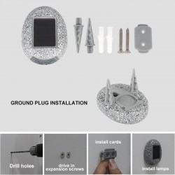 LED Stone - Pebbles - Waterproof - Rock Light - Solar LampSolar lighting