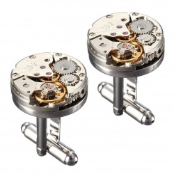 2Pcs - Cufflinks - Mecânico - Unisex