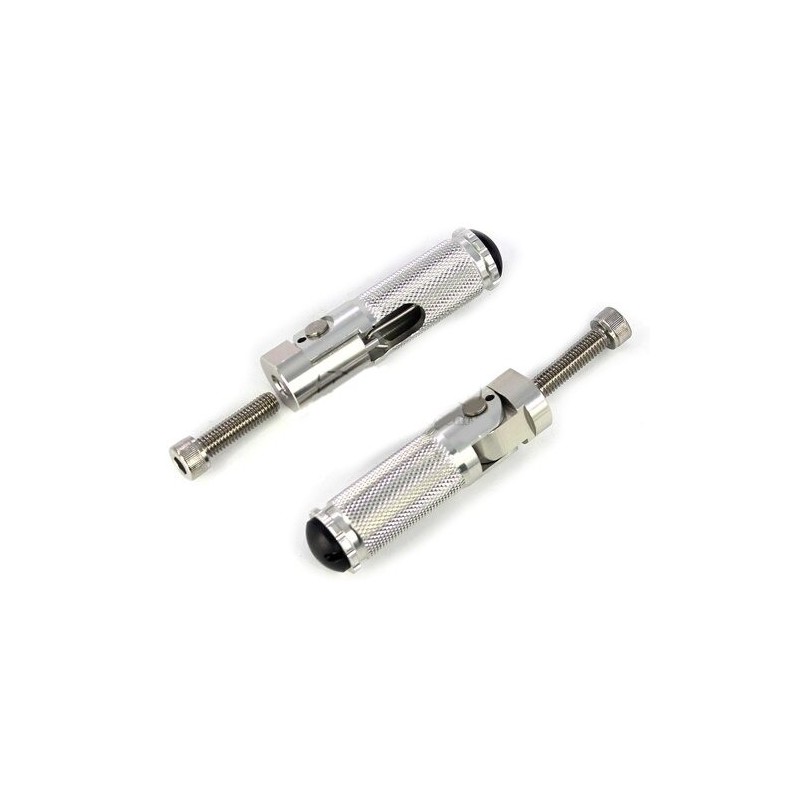 Universal motorcycle folding footrests rear pedals 2 pieces - BMW Honda Kawasaki YamahaFoot rests