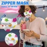 Lavável - Protetor - Máscara - Unisex - Reutilizável - Zipper