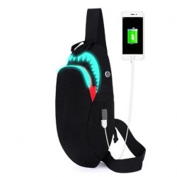 Carregamento USB - Mochila Luminosa - Tubarão