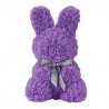 Coelhinho de Páscoa feito de infinity rosas flores - 45 cm