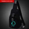 Caixa luminosa / bolsa de ombro - mochila - porta de carregamento USB