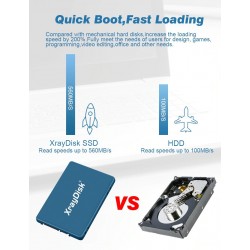 SSD XrayDisk 2.5'' SATA3 - Disco de disco rígido - 60GB - 120GB - 128GB - 240GB - 256GB - 480GB - 512BG