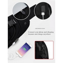 Caixa luminosa / bolsa de ombro - mochila - porta de carregamento USB