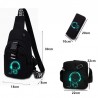 Caixa luminosa / bolsa de ombro - mochila - porta de carregamento USB