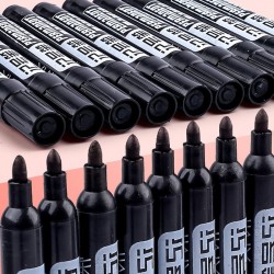Permanent Paint Marker - Waterproof - Black - 5pcs - 10pcsPens & Pencils