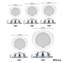 5W - 9W - 12W - 15W - 18W - Led Downlight - 220V