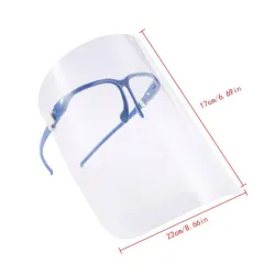 5 Pcs - Anti-droplet - Máscara de segurança - Transparente - Cores aleatórias