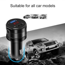 Handsfree - Bluetooth - 4.2 FM - Transmitter - Car Charger - Dual USB Adapter - MP3 PlayerExterior accessories