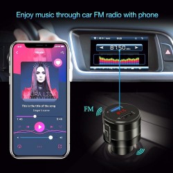 Handsfree - Bluetooth - 4.2 FM - Transmitter - Car Charger - Dual USB Adapter - MP3 PlayerExterior accessories