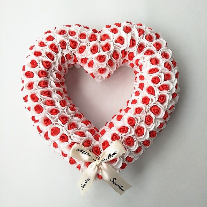 Heart shaped decoration - made of infinity rosesValentine's day