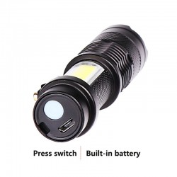 XP-G Q5 - Mini lanterna led - 2000 lumens - ajustável - impermeável