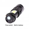 XP-G Q5 - Mini lanterna led - 2000 lumens - ajustável - impermeável