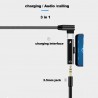2 Em 1 - Tipo C - 3,5mm Jack - Earphone Charging Converter USB - Tipo C Telefones