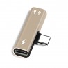 2 Em 1 - Tipo C - 3,5mm Jack - Earphone Charging Converter USB - Tipo C Telefones
